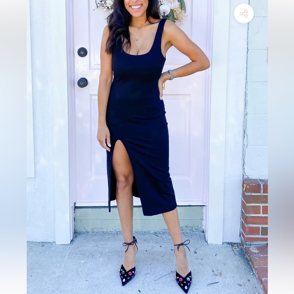 Black cocktail dress